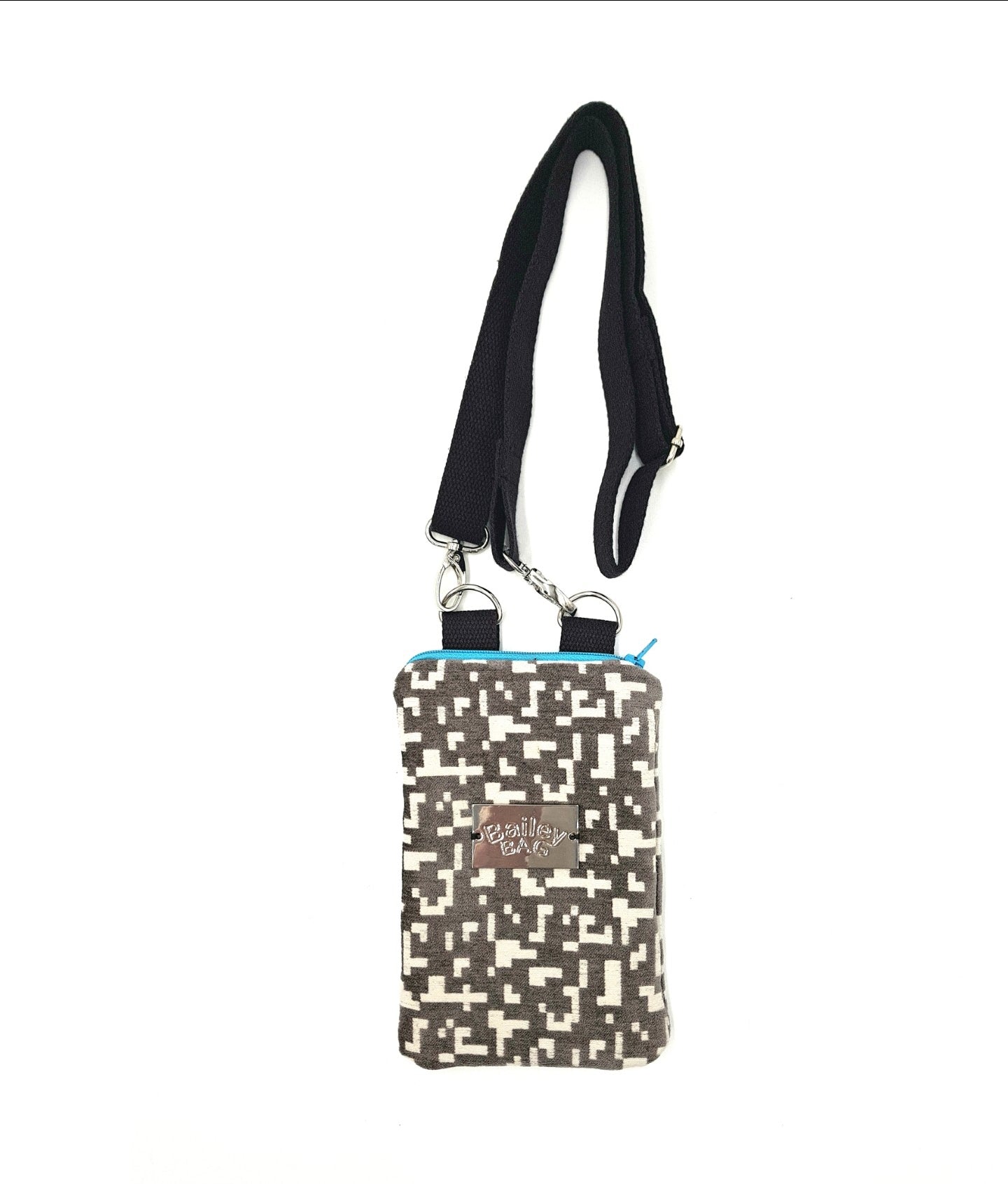 Regular Phone Bag Silver Grey and White