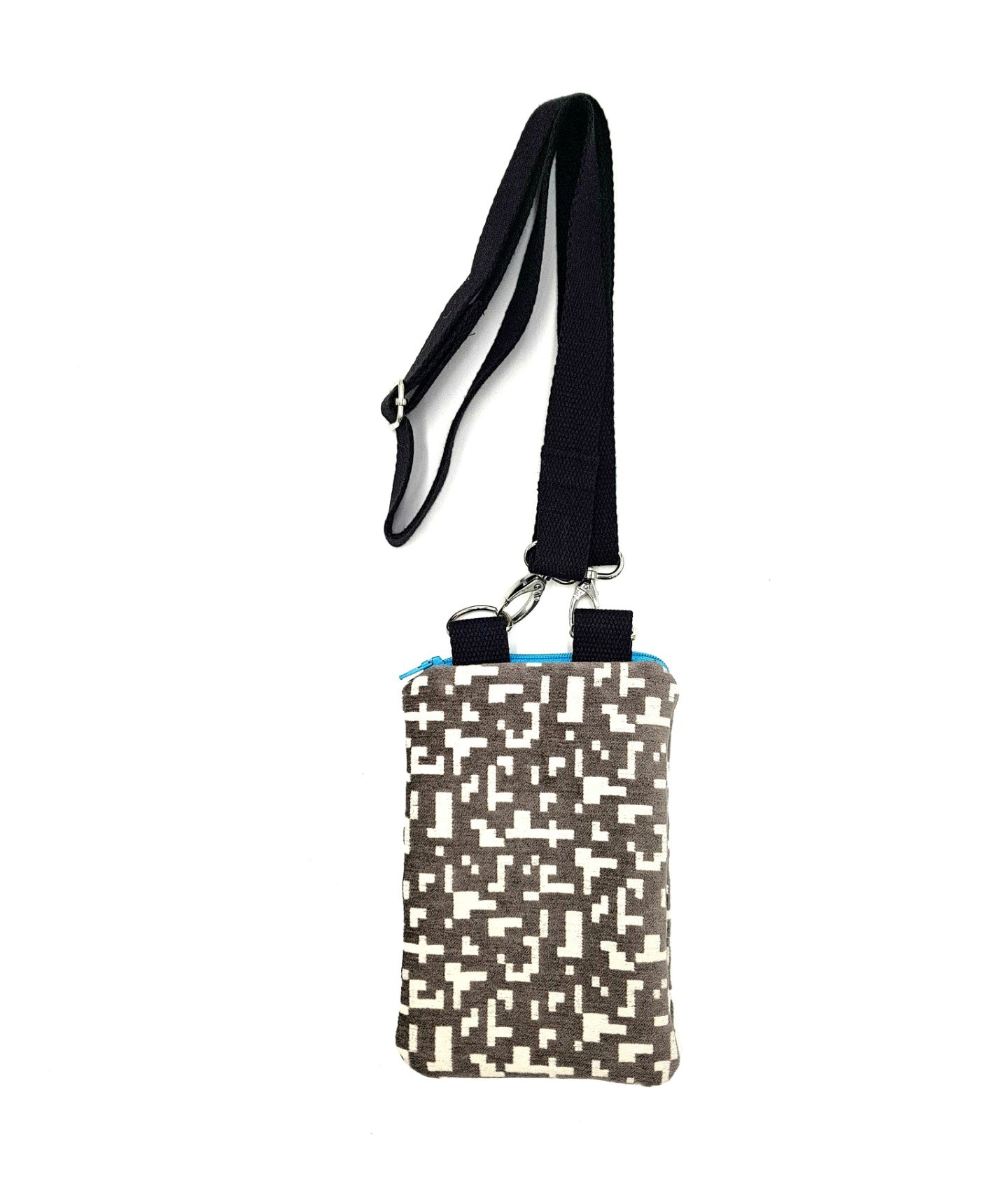 Regular Phone Bag Silver Grey and White