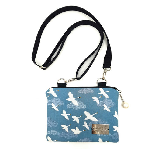 Lily Anne Crossbody Bag Swans In The Sky