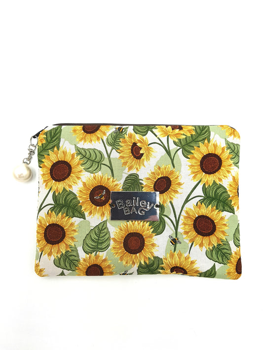 Alice Jai Accessory Bag Sunflowers And Bees Medium