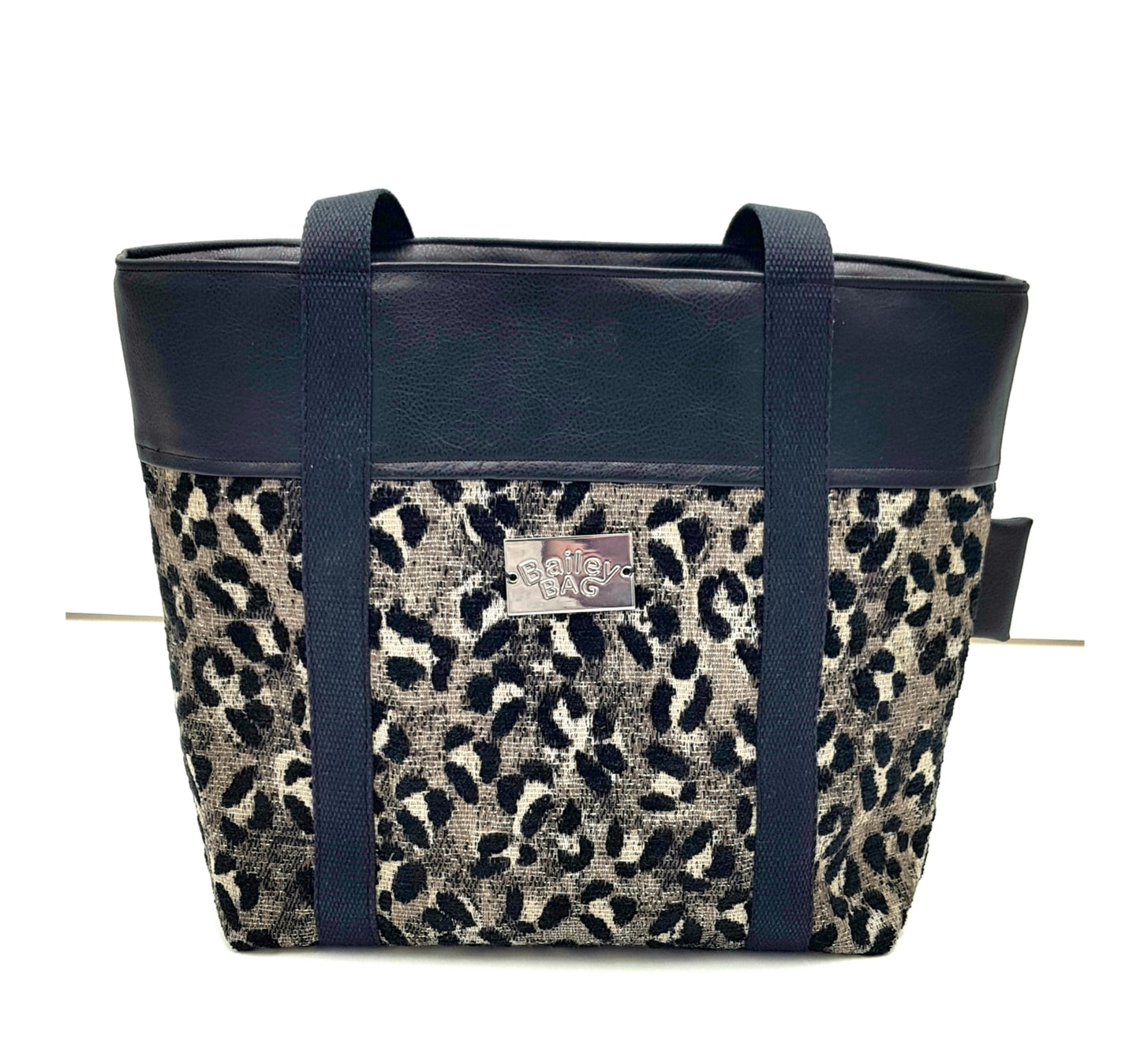 Emma Mai  Bag Black Leopard Print