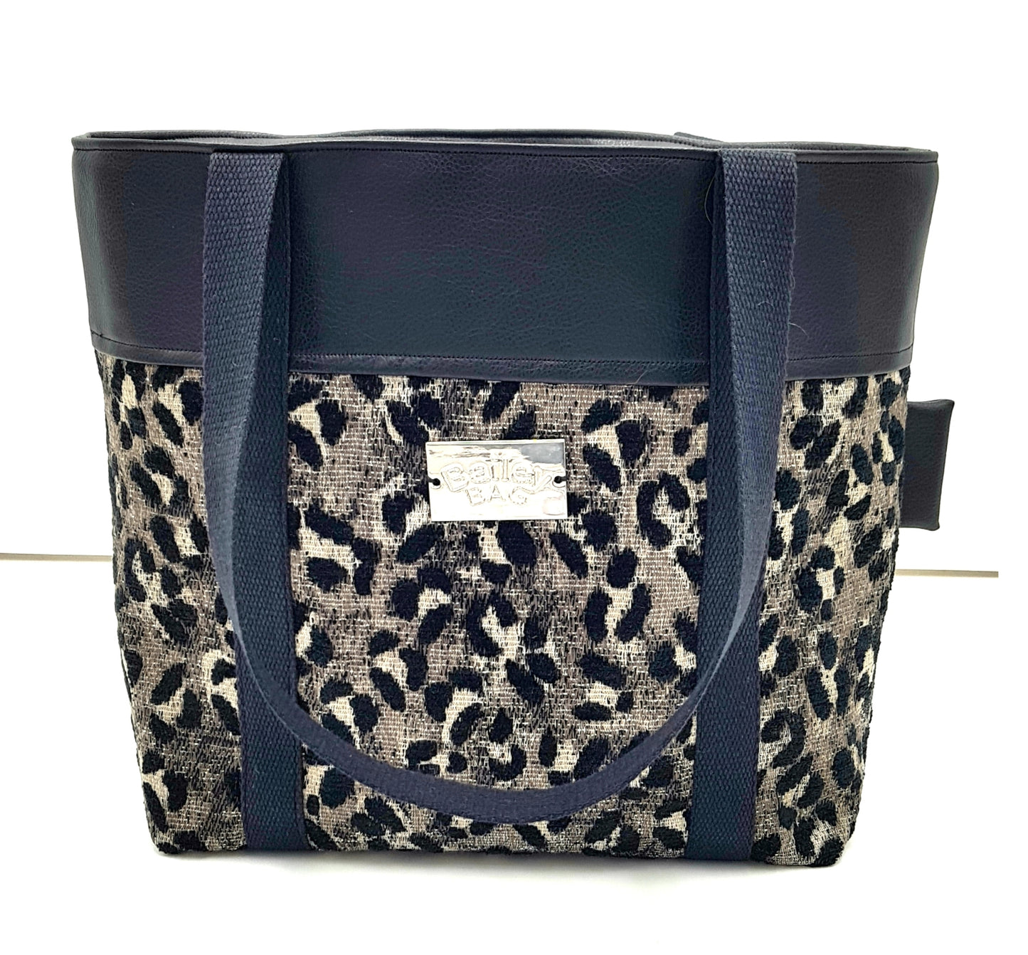 Emma Mai  Bag Black Leopard Print